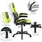 Flash Furniture Black Gaming Desk and Chair Set with Cup Holder BLN-X10D1904L-GN-GG - alternate 8
